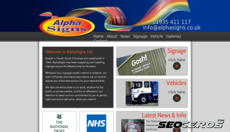 alphasigns.co.uk desktop náhled obrázku
