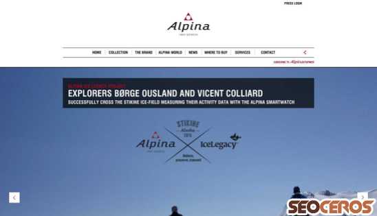 alpina-watches.com desktop vista previa