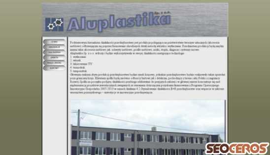aluplastika.pl desktop előnézeti kép