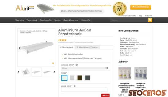 alurit.de/aluminium-fensterbank desktop náhľad obrázku