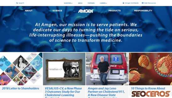 amgen.com desktop előnézeti kép