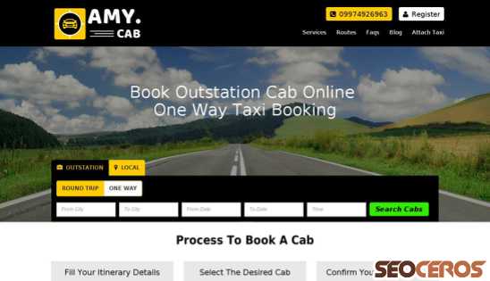 amy.cab desktop preview