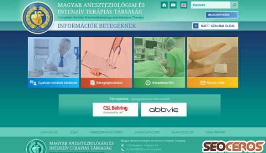 anesztinfo.hu desktop náhľad obrázku