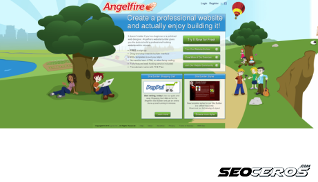 angelfire.com desktop előnézeti kép