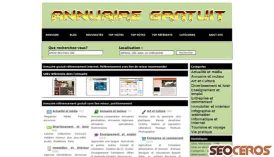 annuaire-gratuit-referencement.com desktop Vista previa