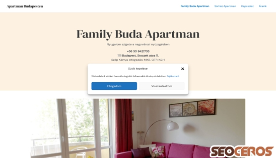 apartman-budapesten.hu desktop náhľad obrázku