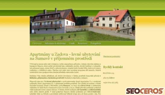 apartmanyzadov.cz desktop náhľad obrázku