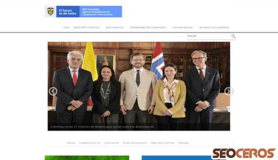 apccolombia.gov.co desktop preview
