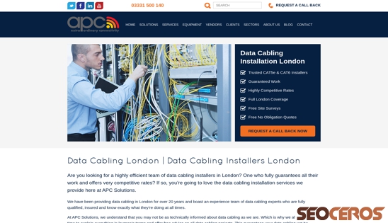 apcsolutionsuk.com/data-cabling-london desktop náhled obrázku