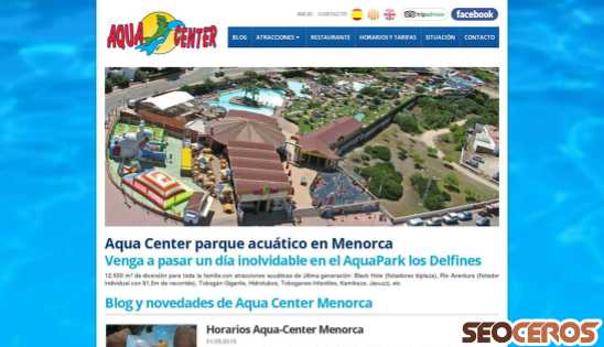 aquacenter-menorca.com desktop vista previa