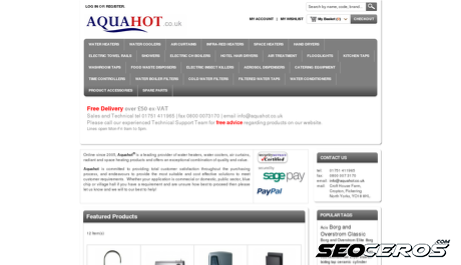 aquahot.co.uk desktop Vista previa