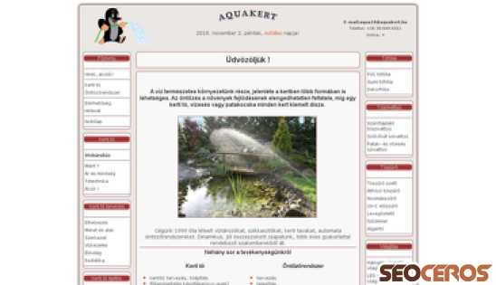 aquakert.hu desktop előnézeti kép
