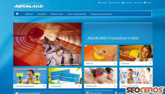 aqualand.de desktop Vista previa