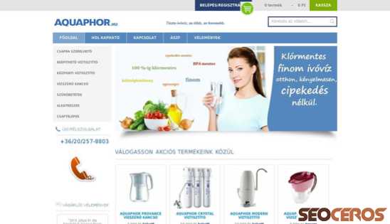 aquaphor.hu desktop prikaz slike