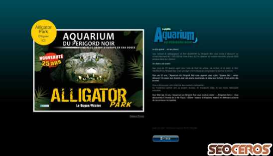 aquariumperigordnoir.com desktop förhandsvisning