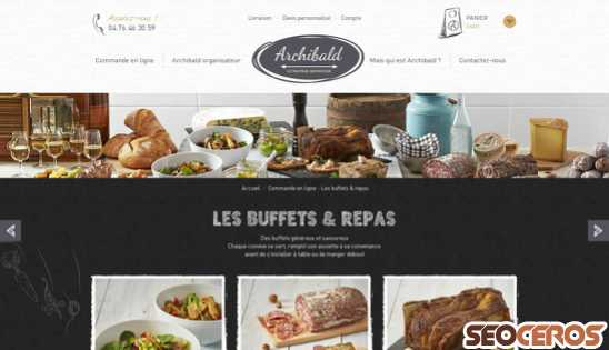 archibald-traiteur.fr/15-les-buffets-repas desktop obraz podglądowy