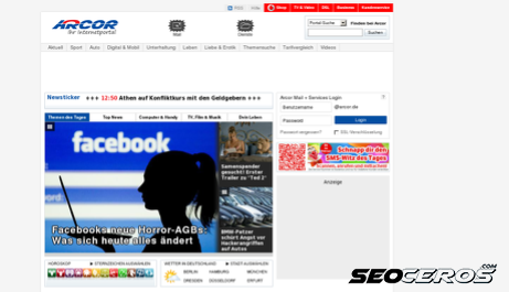 arcor.de desktop náhľad obrázku