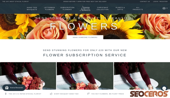 arenaflowers.com desktop náhľad obrázku