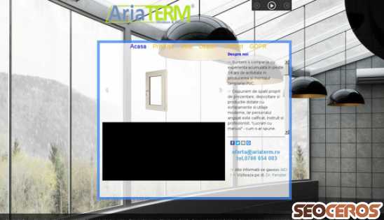 ariaterm.ro desktop förhandsvisning