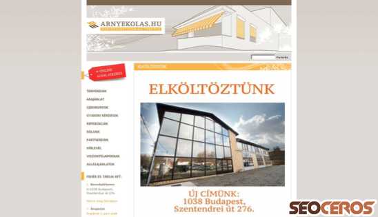 arnyekolas.hu desktop náhľad obrázku