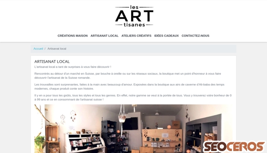 art-tisanes.ch/11-boutique-cadeaux-artisanat-local-a-lavaux-oron-en-suisse-romande desktop förhandsvisning