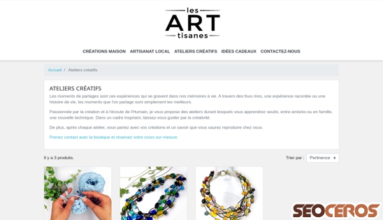 art-tisanes.ch/12-boutique-cadeaux-ateliers-creatifs-et-travaux-manuels-a-lavaux-oron-e desktop Vorschau