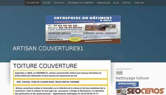 artisancouverture.fr desktop förhandsvisning
