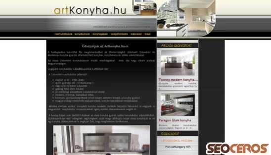 artkonyha.hu desktop előnézeti kép