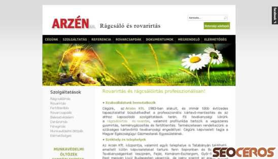 arzenkft.hu desktop Vista previa