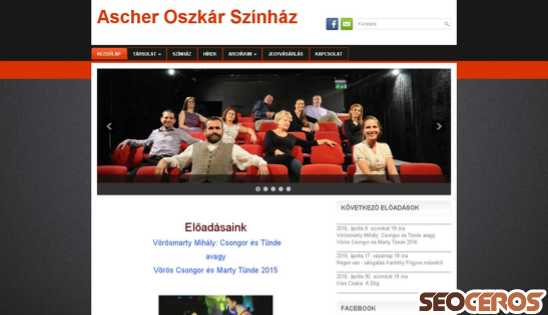 ascherszinhaz.hu desktop náhľad obrázku
