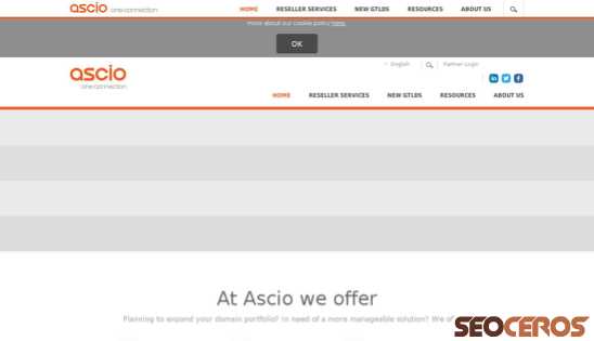 ascio.com desktop náhľad obrázku