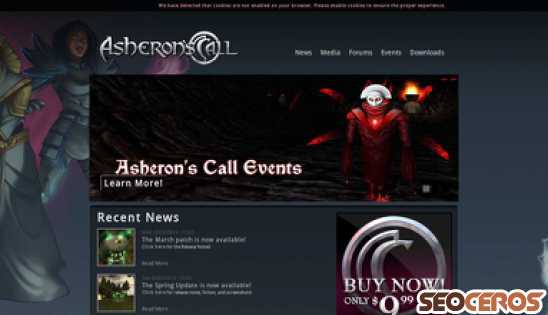 asheronscall.com desktop Vorschau