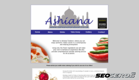ashianatandoori.co.uk desktop náhľad obrázku