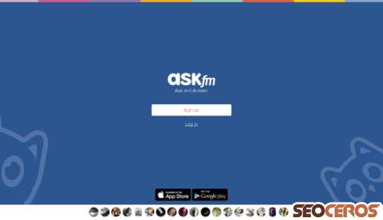 ask.fm desktop preview