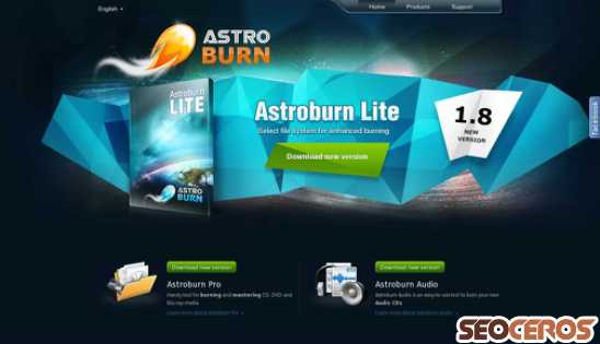 astroburn.com desktop 미리보기