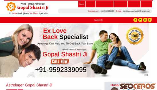 astrologergopalshastri.com desktop náhľad obrázku