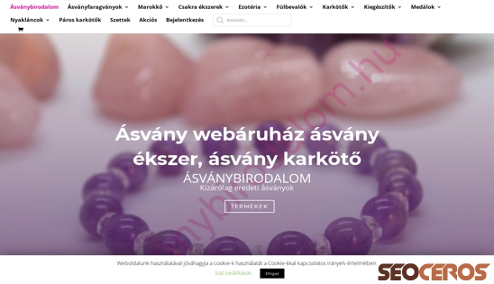 asvanybirodalom.hu desktop előnézeti kép