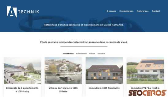 atechnik.ch/references-etudes-sanitaires-en-suisse desktop vista previa