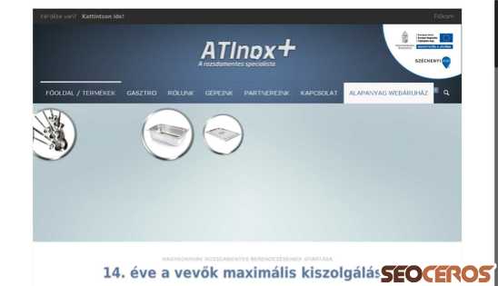 atinox.hu desktop Vorschau