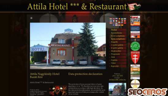 attilahotel-pension-restaurant.hu desktop Vista previa