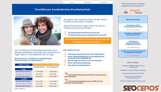 auslandsreise-krankenschutz.de desktop előnézeti kép