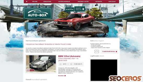 auto-box.hu desktop náhled obrázku