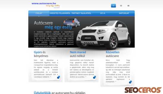 autocsere.hu desktop preview