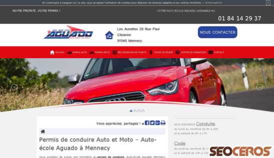 autoecole-mennecy.fr desktop náhled obrázku