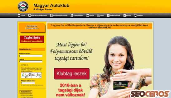 autoklub.hu desktop náhled obrázku