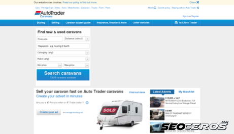 caravan-tradder.co.uk desktop previzualizare