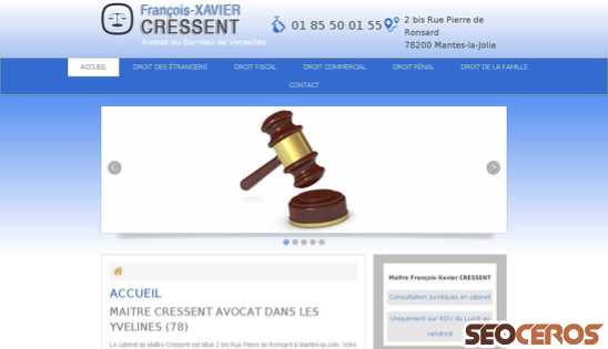 avocat-cressent.fr desktop Vista previa