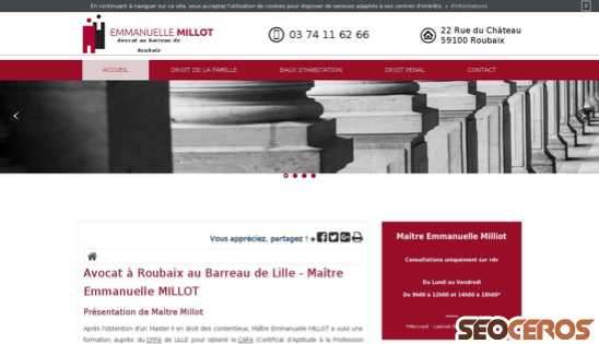avocat-emmanuelle-millot.fr desktop preview