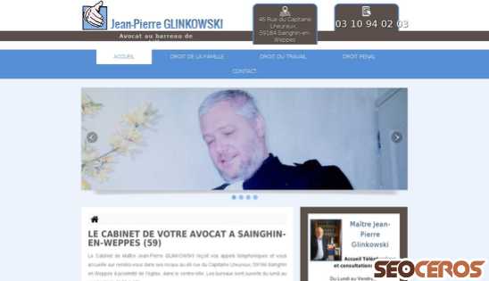 avocat-glinkowski.fr desktop előnézeti kép