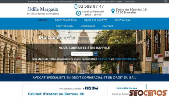 avocat-margaux.be desktop preview